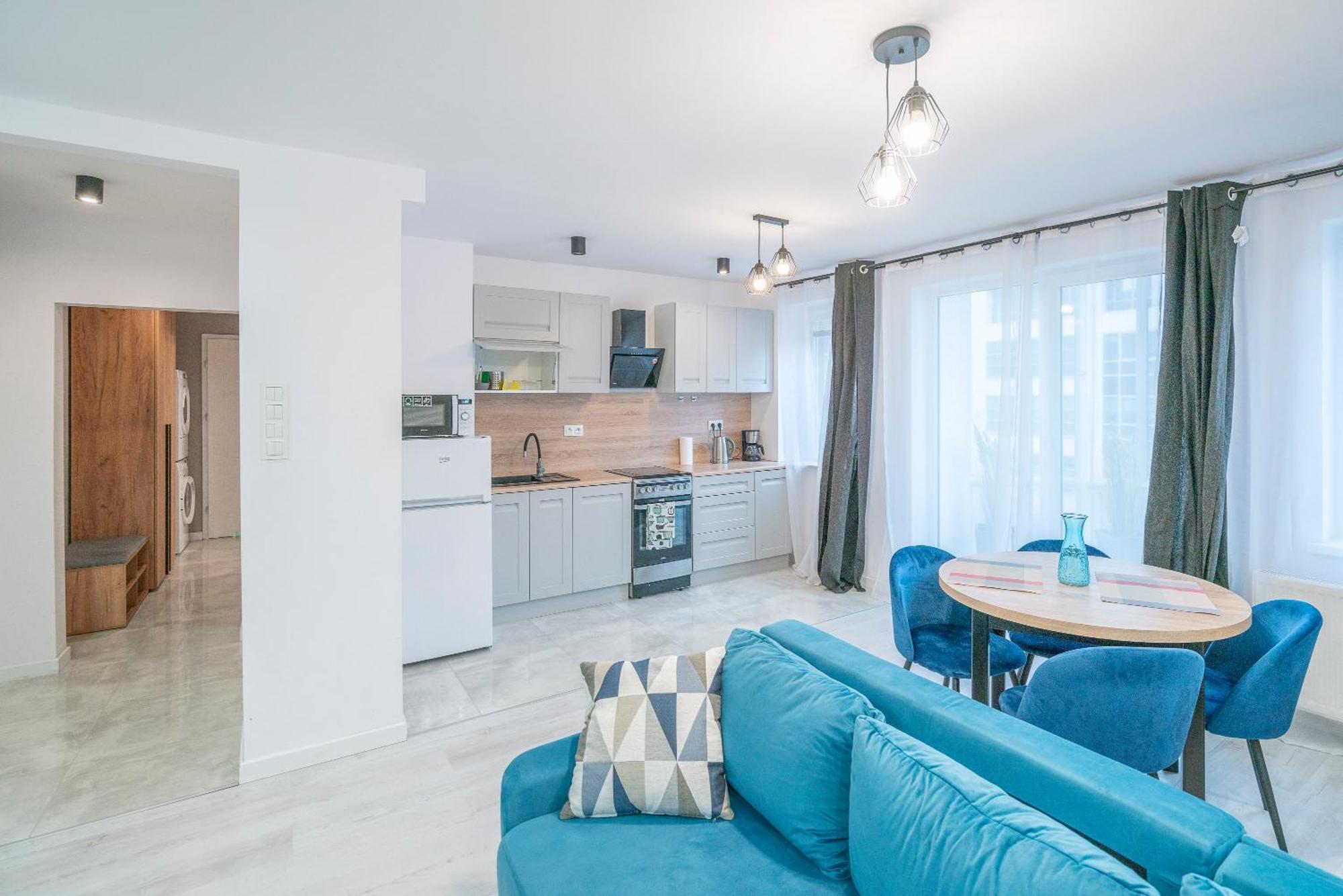 Stylowy Apartament Blue Self Check In 24H Breslavia Esterno foto